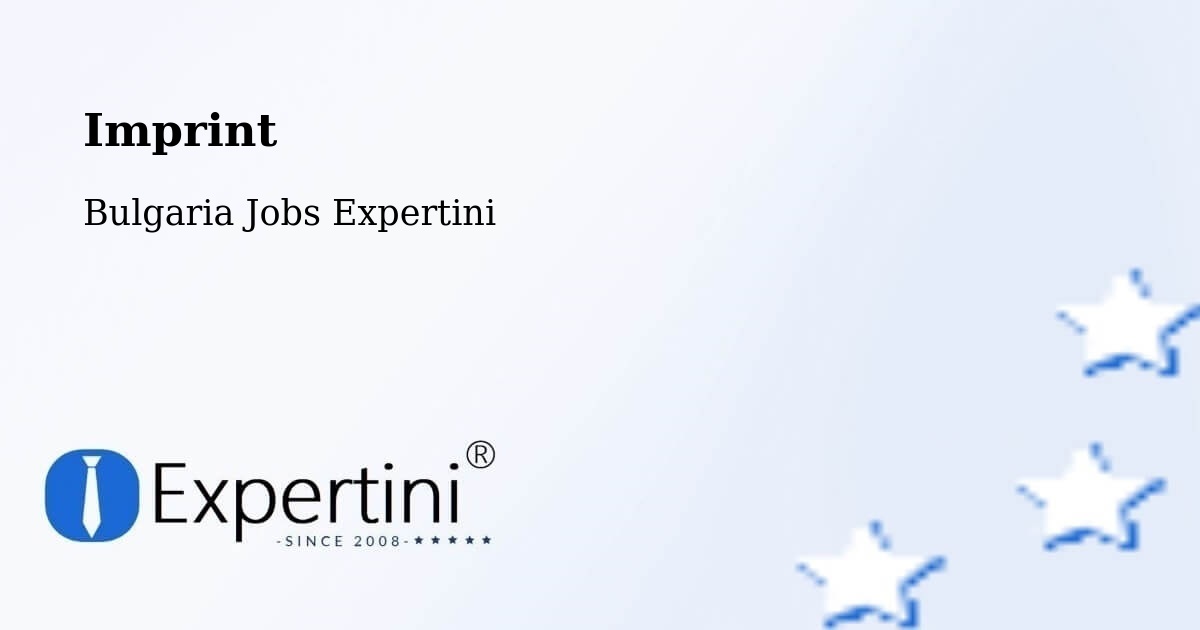 Imprint – Sofia - Bulgaria Jobs Expertini